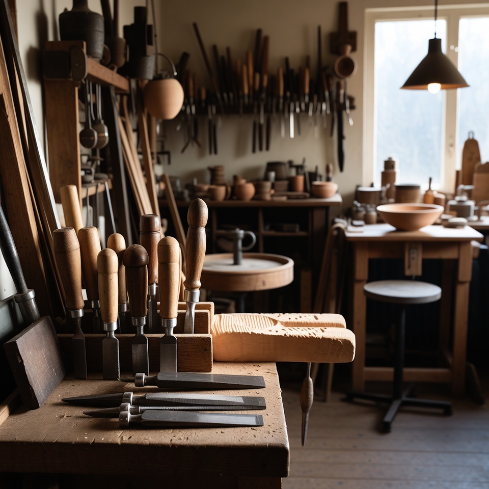 Theke mit Beleuchtung